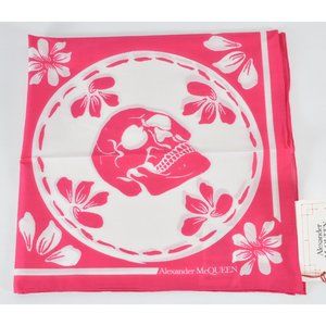 Alexander McQueen PORCELAIN SKULL Cotton Scarf